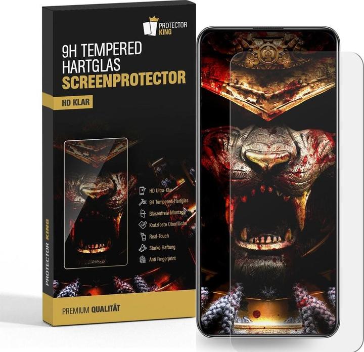 Produktbild Protectorking 1x echtes Tempered 9H Panzerhartglas 3D KLAR (1 Stück, Xiaomi Redmi Note 12 Pro 5G)
