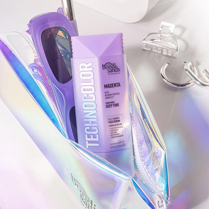 Actual product image Bondi Sands Technocolor Magenta Self-Tanning Face Serum Easy Application Streak Free 50ml - Enriched (Self tanning serum, 50 ml)