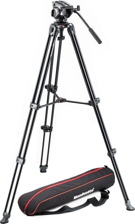Produktbild Manfrotto Videostativkit mit Fluid-Kopf und Stativtasche MVK500AM (Metall)