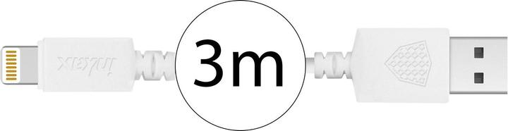 Actual product image Inkax USB to Lightning cable (3 m, USB 3.0)