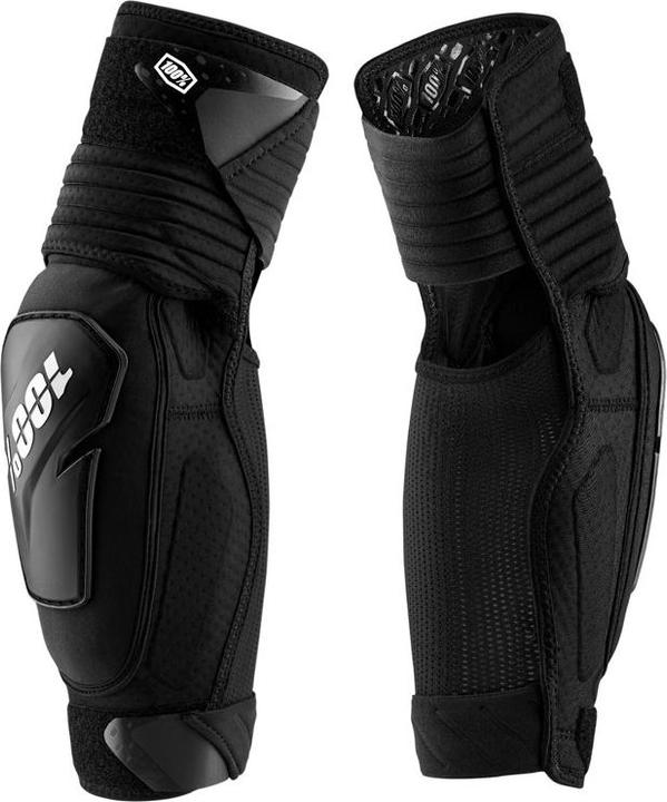 Immagine prodotto 100% PROTECCIONES Nero (Fortis Elbow Guards Black) -S/M Elbow Guards, Bianco, ESTANDAR (S, M, Protettori gomito)