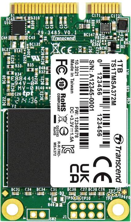 Produktbild Transcend MSA372M (1000 GB, mSATA)