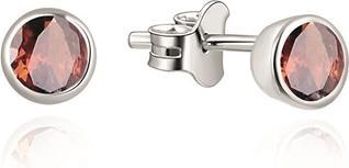 Beneto Exclusive - Fine silver stud earrings with garnets GRAAGUP2716