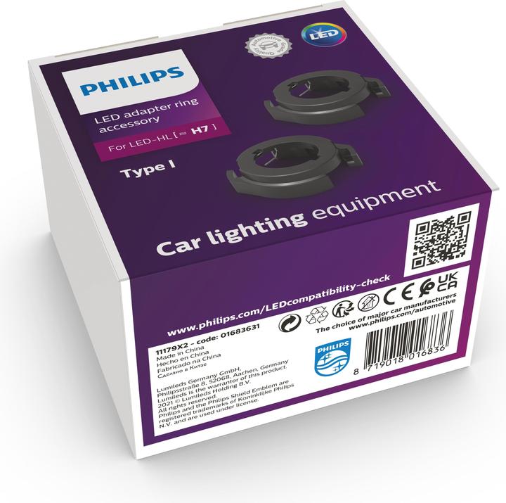 Image du produit Philips Douille d'ampoule automobile 11179X2 Socle PX26d Type (ampoule automobile) H7 (H7)