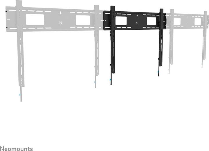 Image du produit Neomounts Support mural 800x600mm 125kg/43-98"/fixe/noir/charge lourde (Mur, 98", 125 kg)
