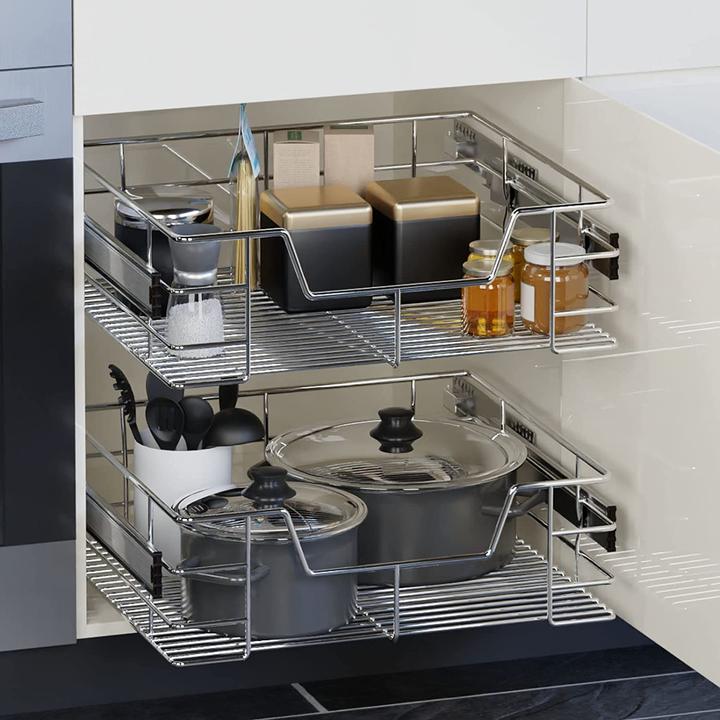 Produktbild Casaria 50cm - 4er Set Teleskopschublade
