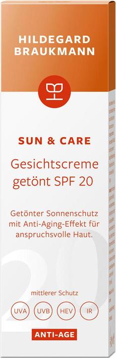 Image du produit Hildegard Braukmann sun & care Crème teintée pour le visage SPF 20 (Crème solaire visage, SPF 20, 50 ml)