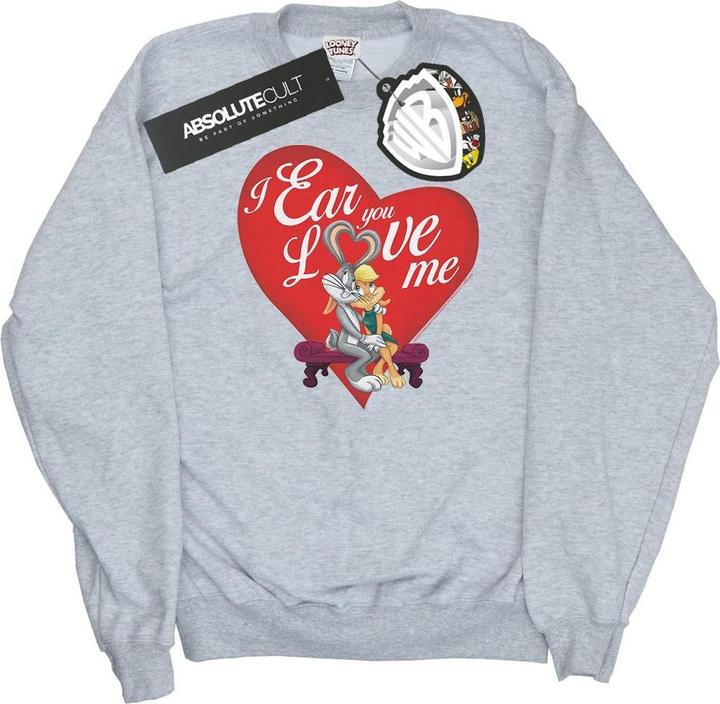 Looney Tunes Bugs Bunny And Lola Valentine's Day Love Me Sweatshirt