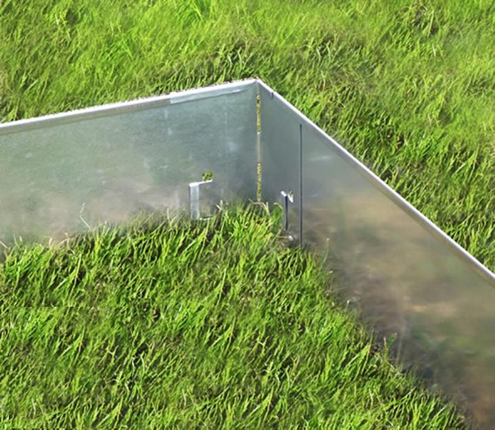 Image du produit Green Split Angle alu/zinc pour bordure de pelouse 13.5cm (13.50 cm)