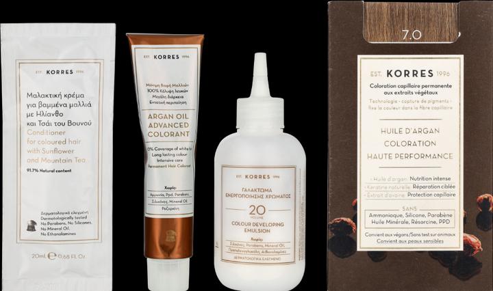 Image du produit Korres Colorant pour cheveux à l'huile d'argan (7,0 Blonde)