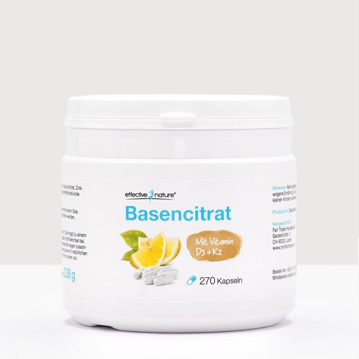 Produktbild Effective Nature Basencitrat (270 Stück, Kapseln)