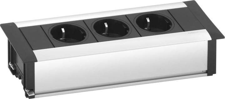 Actual product image Evoline ELEKTROTECHNIK 3-way built-in socket strip Frame Dock Small (159610000900) (3 x, 3 m)