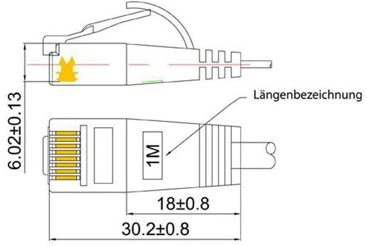 Immagine prodotto Wirewin Cavo di rete (UTP, CAT6, 0.75 m)