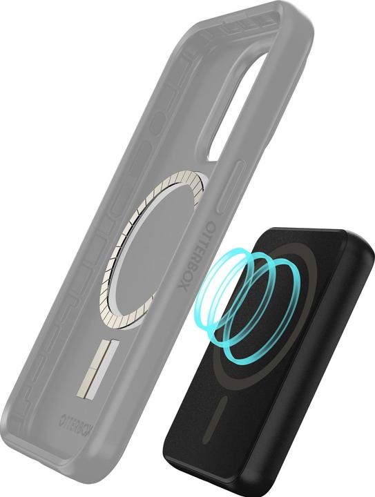 Immagine prodotto OtterBox Wireless Power Bank (7.5W) 5000mAh USB-C Port Black (5000 mAh, 12 W)