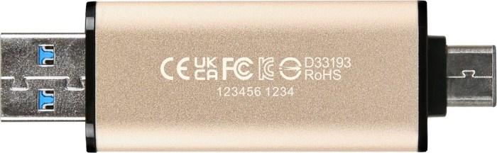 Immagine prodotto Transcend JetFlash 930C chiavetta USB da 512 GB USB Type-A / USB Type-C 3.2 Gen 1 (3.1 Gen 1) Oro (512 GB, USB-A, USB-C)