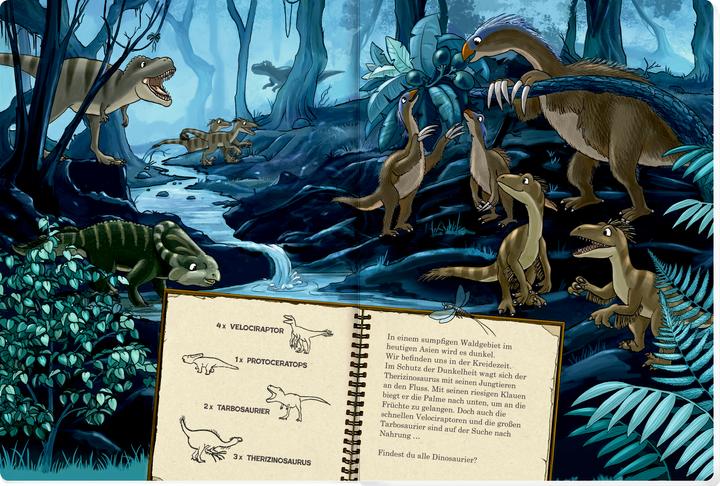 Produktbild Mein riesengrosses Wimmel-Such-Buch: Dinosaurier & Co (Deutsch, Antje Flad, 2023)