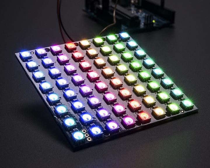 Adafruit NeoPixel NeoMatrix 8x8 64 RGB LED Pixel Matrix