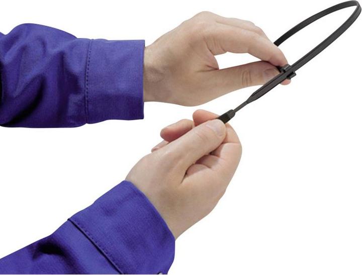 Produktbild HellermannTyton Q-tie Kabelbinder Q50I 290x4,7mm hitze (Kunststoffkabelbinder, 290 mm, 100 Stk.)