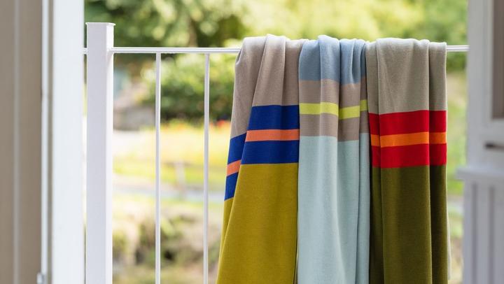 Actual product image Remember Knitted cotton blanket Basil (180 x 130 cm)