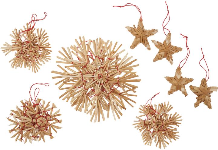 Produktbild Magni Strohsterne Sortiment 16 Stück, 5-10cm, natur