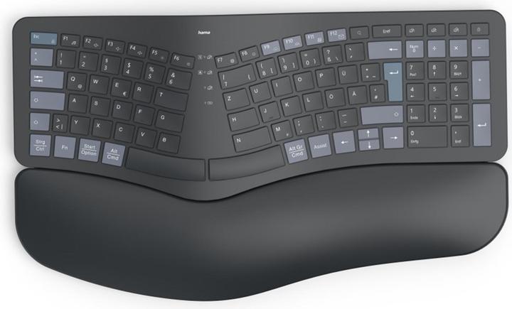 Produktbild Hama WK-900 Bluetooth® Tastatur Deutsch, QWERTZ Schwarz Multimediatasten (DE, Kabellos)