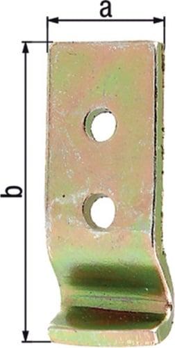 Produktbild Alberts Schliesshaken für Kistenverschluss Typ D 18 x 51 mm, Galv. gelb verzinkt (Kistenverschlüsse, 50 Stk.)
