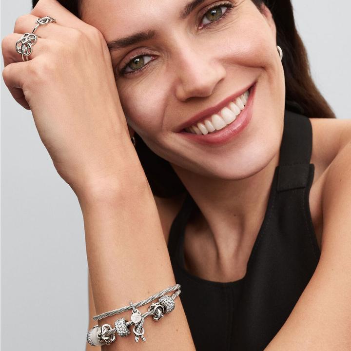 Image du produit Pandora Charm pendentif noeud infini pavé (Argent massif)