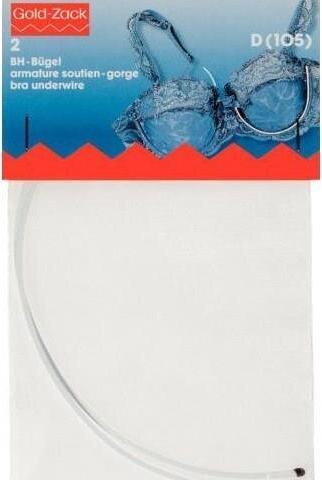 Image du produit Prym Armature de soutien-gorge, blanc Taille D (105), Carte 2 pcs.