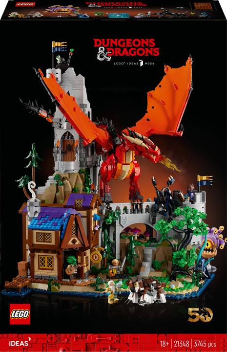 LEGO 21348 Dungeons & Dragons: The Saga of the Red Dragon (21348, LEGO Ideas, LEGO Rare Sets)