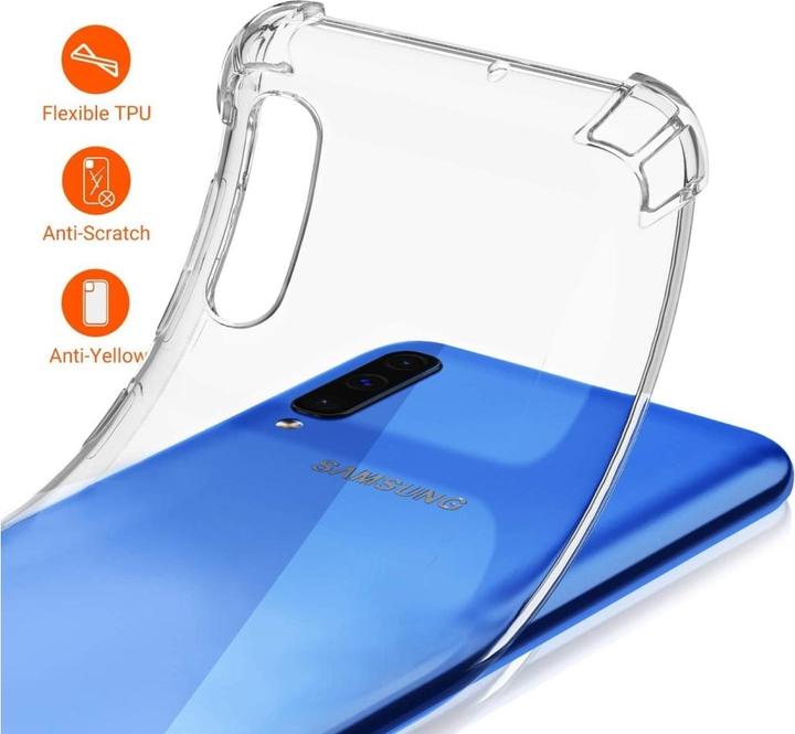 Actual product image Screenguard Samsung Galaxy A50 Case Crystal Soft Airbag Bumper (Samsung Galaxy A50)