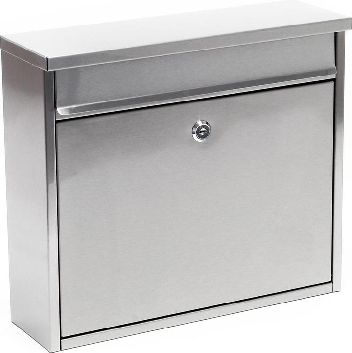 Wiltec Boîte aux lettres en acier inoxydable