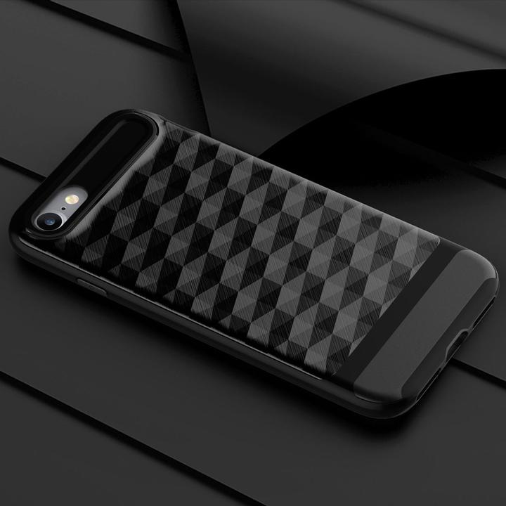 Produktbild König Design Handy Hülle Apple iPhone 7 Cover Backcover Case Etuis 3D Prisma Design Schwarz (Apple iPhone 7, Apple iPhone SE (2nd Gen))