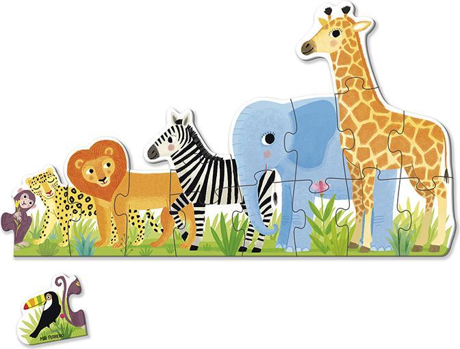 Produktbild Jumbo Puzzle XXL Dschungel, von klein.D53426 (16 Teile)