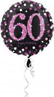 Produktbild Amscan Ballon Rose 60 Jahre "Froher Geburtstag" (1 x)