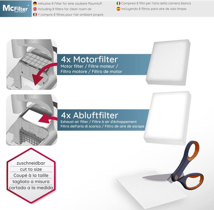 Image du produit Mc Filter 16 sacs à poussière adaptés à l'aspirateur Miele série GN S2 S4 S5 S6 S8 (16 x)
