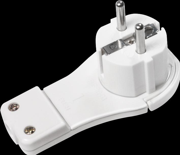 Produktbild LogiLink Flachwinkelstecker weiss