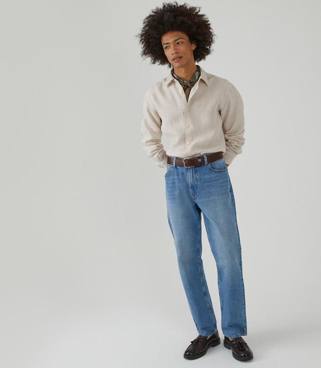 Produktbild La Redoute Collections Gerades Leinenhemd Signature mit langen Ärmeln (S)