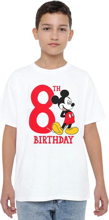 Immagine prodotto Disney Maglietta 8° Compleanno Topolino Bambini (104)