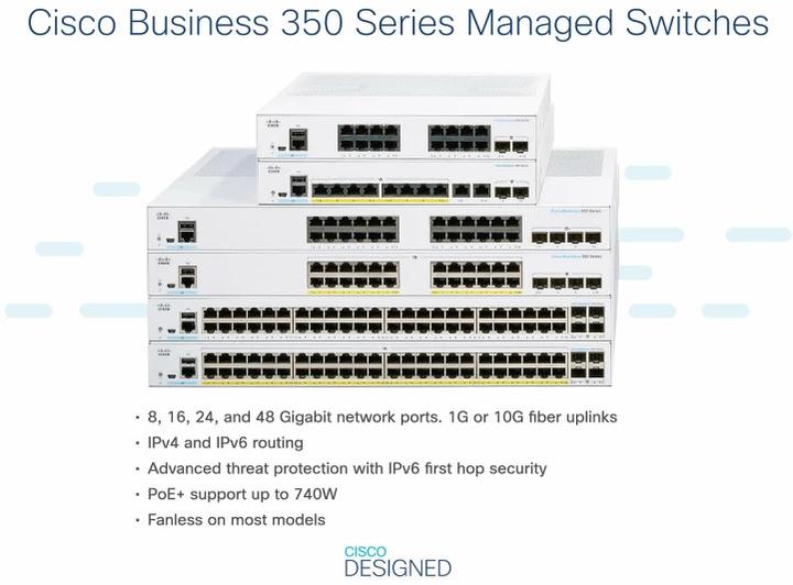 Actual product image Cisco CBS350-24T-4X (24 Ports)