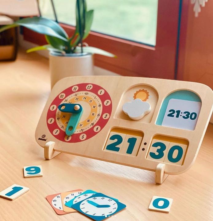 Immagine prodotto Svoora Orologio didattico Montessori in legno