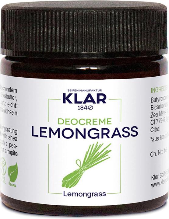 Klar Deocreme Lemongrass (Crème, 30 ml)