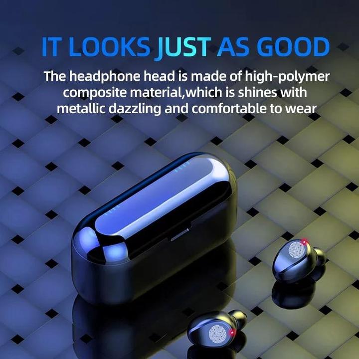 Produktbild PhoneLook Kabellose Bluetooth Kopfhörer TWS F9 inkl. Mikrofon, Touch Control und Lade Etui mit LED Anzeige (Kabellos)