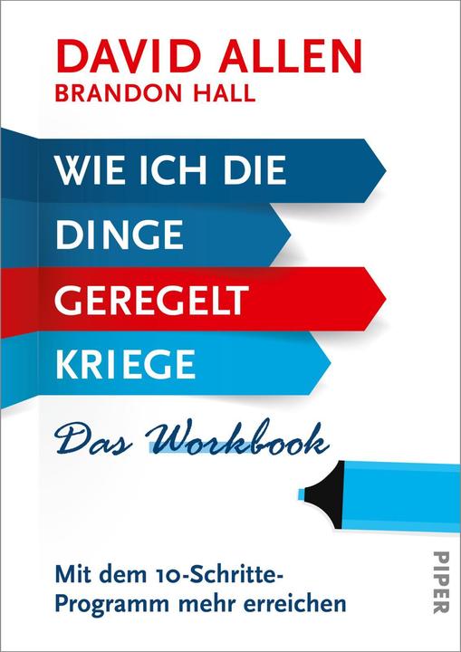 Energy Label Wie ich die Dinge geregelt kriege – Das Workbook (German, David Allen, 2021)
