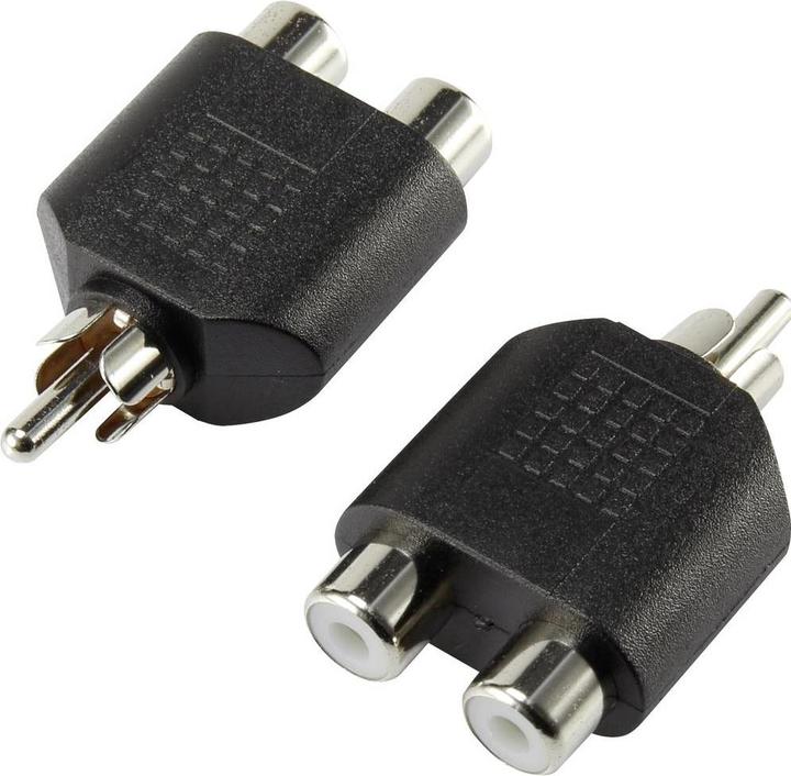 Actual product image SpeaKa Professional Stereo to Mono Cinch Adapter (Audio Splitter)