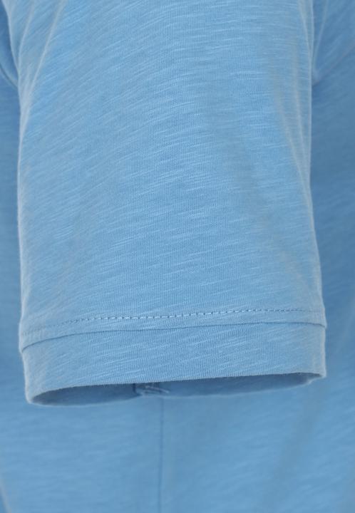 Actual product image Casa Moda T-Shirt Kurzarm-Henley-Shirt mit Print und Stickerei (M)