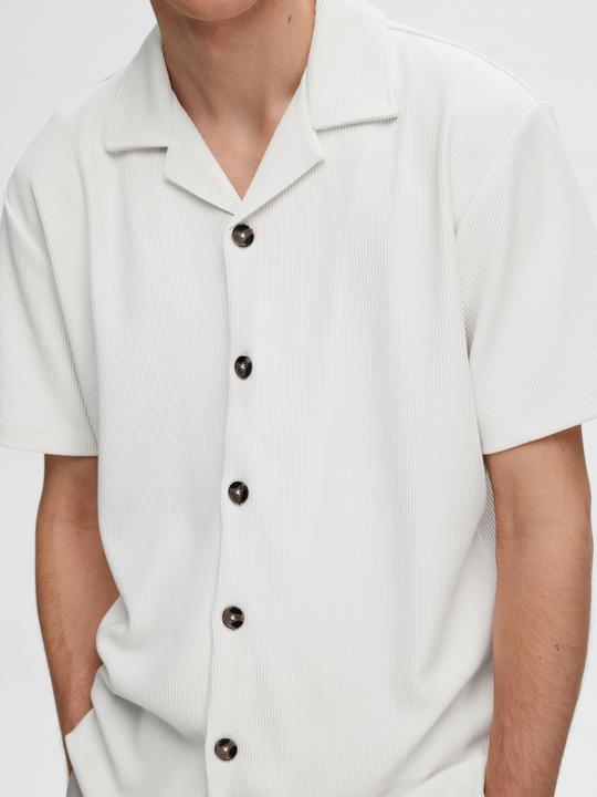 Immagine prodotto Selected Homme Camicia a maniche corte con collo cubano a coste (M)