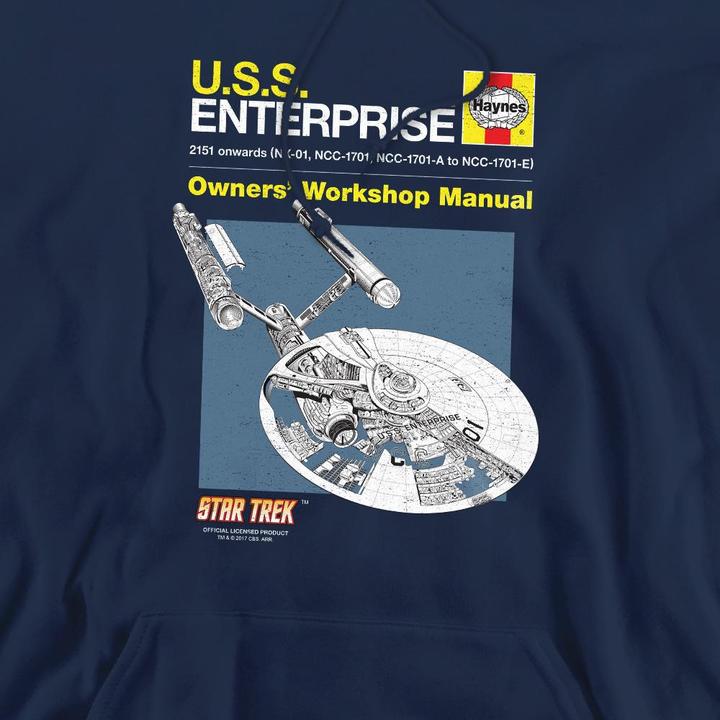 Immagine prodotto Enterprise Felpa con Cappuccio Manuale Uomo (L)