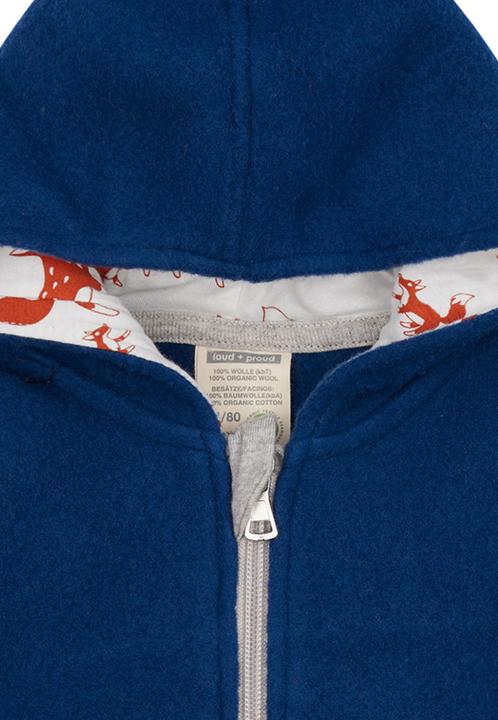 Actual product image loud + proud Jacket Wool Fleece Ultramarine (98, 104)