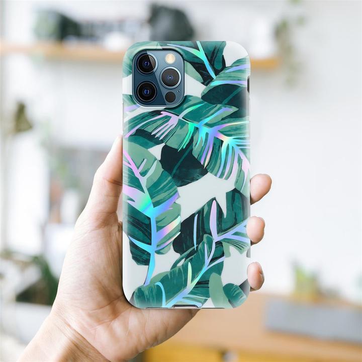 Actual product image Cadorabo IMD TPU Colorful Flowers & Leaves Cover (Apple iPhone 12 Pro Max)