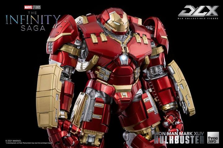 Actual product image ThreeZero Infinity Saga figurine 1/12 DLX Iron Man Mark 44 Hulkbuster 30 cm
